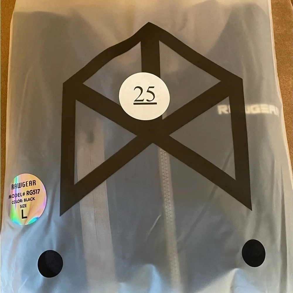 NWT RawGear Pro Tech Track Hoodie Black & Gray Size Large - Picture 6 of 6